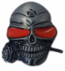 Skull Belt Buckles Tattoo Tribal Gothic Skeleton Halloween Vintage Black Rose