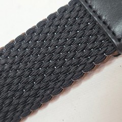 Tommy Bahama Reversible Belt Mens LXL Brown Black Canvas Leather Trim Buckle