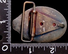 MG10111 VINTAGE ***TENNIS*** OVAL DESIGN BRASSTONE BELT BUCKLE