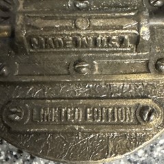 Belt Buckle Southern Outdoors Deer Bass Fish Duck Gold Limited Edition Vintage