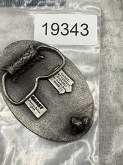 Vintage Garst Seed Company Buckle Silver Tone Farm Corn