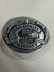 Jack Daniels Old No. 7 Pewter Belt Buckle 1989 Vintage Silver Western Style