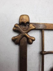Brass Double Skull Buckle Nice construction