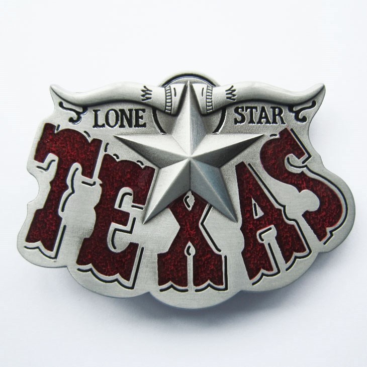 NEW LONE STAR STATE TEXAS BELT BUCKLE COWBOY REDEO WESTERN