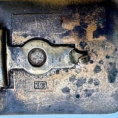 Vintage LS Brass Belt Buckle Article II Right to Keep and Bear Arms Eagle USA