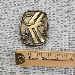 MND Drilling Corp Southern Division Belt Buckle Brass Magnolia Texas Oilfield