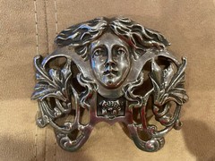 SUPER RARE! HUGE!! Kieselstein-Cord Medusa Belt Buckle
