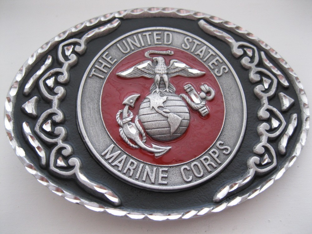 Belt Buckle #444 – United States Marine Corps – PEWTER