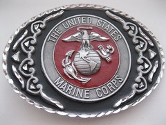Belt Buckle #444 – United States Marine Corps – PEWTER