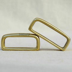 2 X Stainless Steel Silver Brass Loop Ring Leather Craft Belt Replacement 35mm