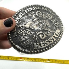 NFR Hesston Metal Belt Buckle 1984 Fellows New Sealed