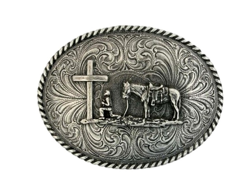 Montana Silversmiths Western Belt Buckle Christian Attitude 61304