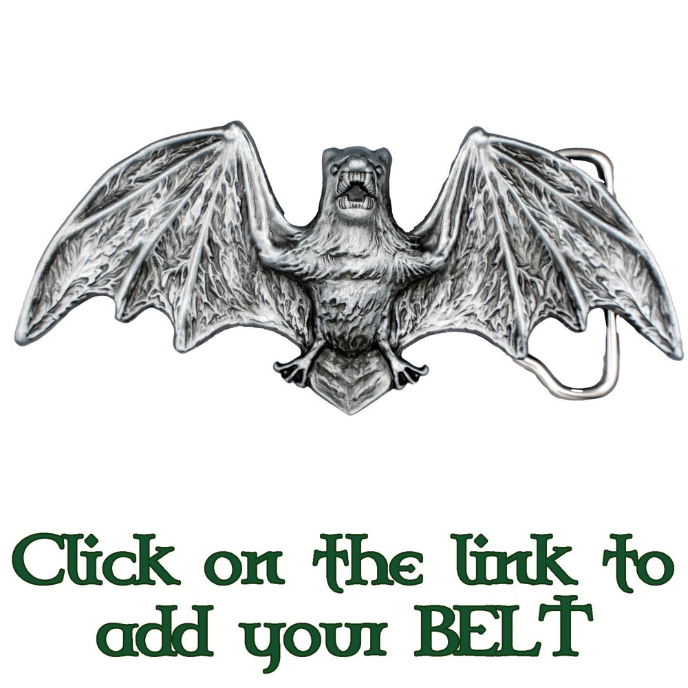 Vampire Bat Metal Belt Buckle Biker UK Bats Gothic Goth
