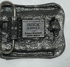 Vintage Four Generations Buck Knives Knife Maker Belt Buckle 3D 3”x 3”