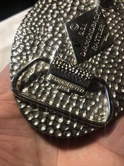 Vintage SSI Diamondback Rattler Eagle USA Belt Buckle Eagle Feathers Beads
