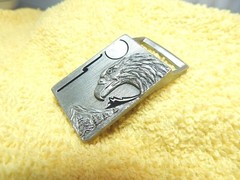 Vintage 1998 Siskiyou Buckle Co. »Oregon » SB3 #980173 Embossed Eagle Buckle