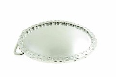 Blank Motorcycle Biker Chain Polished Shiny Metal Belt Buckle