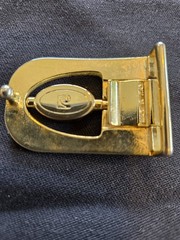 Cartier Men&rsquo;s Gold Metal Logo Belt Buckle Clamp Closure Fits 1.25 in Belt