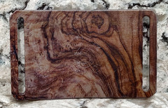 GRIP6 BELT BUCKLE – CRAFTSMAN BURL WALNUT WOOD LOOK – 1.5 INCH WIDE – damaged