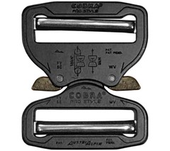 AustriAlpin 50mm Cobra Buckle Quick Release Dual Adjustable No Sew for Duty Belt