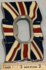 Union Jack Flag British Beer Bottle Opener Novelty Belt Buckle Humorous Modern