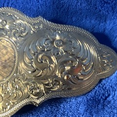 Vintage Montana Silversmiths 22K Gold Plate All Gold Western Belt Buckle Blank