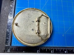 Skull and Crossed Swords Rope Pattern Border Silver Color Round Belt Buckle