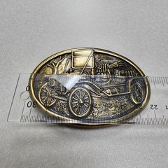 Antique Car Belt Buckle Avon Vintage Model T Brass Look Automobile Vehicle