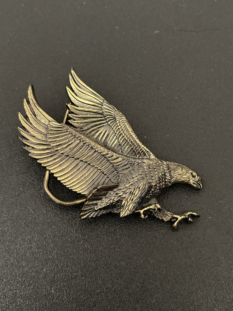 VTG 1979 THE GREAT AMERICAN CHICAGO BUCKLE CO. EAGLE BRASS LIMITED EDITION 506
