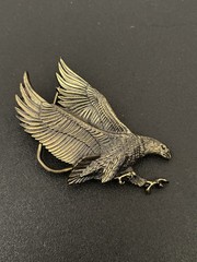 VTG 1979 THE GREAT AMERICAN CHICAGO BUCKLE CO. EAGLE BRASS LIMITED EDITION 506
