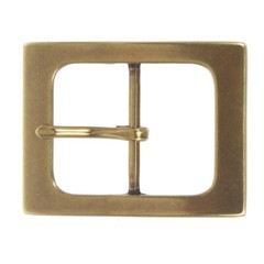 1 1/2&Prime; (38 mm) Nickel Free Single Prong Rectangular Belt Buckle