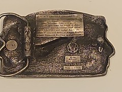 1982 The Space Shuttle Columbia NASA Flight Belt Buckle Bergamot Brass Works