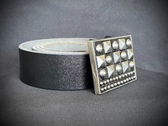 Studded Belt Buckle Archive 2007–2009 Industrial Grid Punk OOAK Darren McNeese