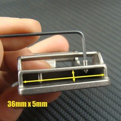 Titanium Clamp closure Buckle Anti allergy Belt Buckle for 1.25&Prime; Belt Z333