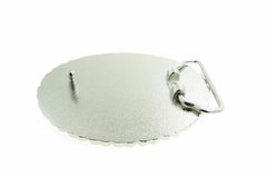 Blank Motorcycle Biker Chain Polished Shiny Metal Belt Buckle