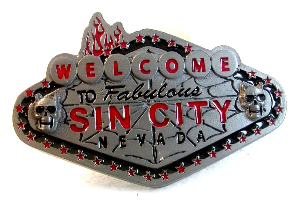 2005 Welcome to Fabulous Sin City Nevada Belt Buckle