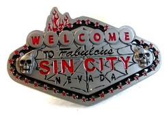 2005 Welcome to Fabulous Sin City Nevada Belt Buckle