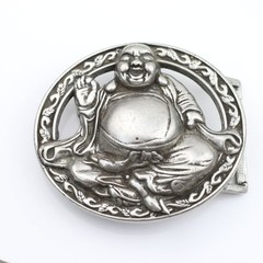 Buddha Belt Buckle Antique Silver – Asian Lucky Buckle Antique Style