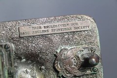 Vintage B.A.S.S. Bass Anglers Sportsman Society 1988 Brass Belt Buckle USA Made