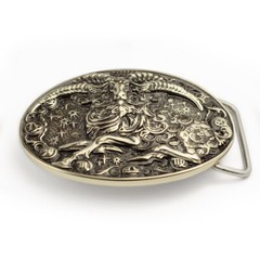 Aries german silver belt buckle, Aries ram Horoscope Astrological Zodiac Sign