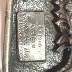 Vintage Western Train Buckle Metal American Railroad Steam Engine Sisskiyou 1986