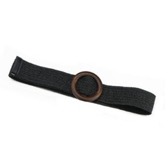 Ceinture de taille tressée en bois pour femme | Style Boho, Vintage, boucle
