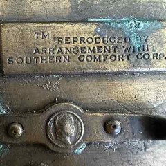 Vintage Aged Heavy Large 1970s Southern Comfort Whiskey Liquor Belt Buckle