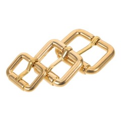 3 Pcs Brass Strap Adjuster Buckle Belt Hardware Replacement Metal Buckles