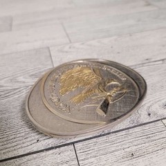 Men&rsquo;s North American Hunting Club 24K Gold Plate Western Belt Buckle Eagle