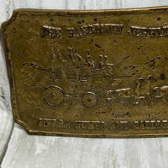 Vintage Belt Buckle The Hangtown Jerklined Sierra Humps and Saddlbacks Wagon