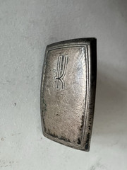 Vintage HICKOK Sterling Art Deco BELT BUCKLE / « K » 3D Monogram