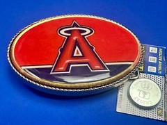 Los Angeles Anaheim Angels Ca Baseball Led Lights Belt Buckle W/ Fresh Battery!