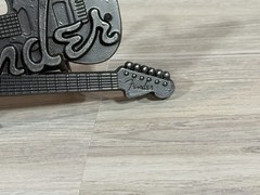New Fender guitar motif belt buckle Metal Alloy