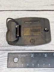 Halliburton Services Belt Buckle Truck Driver Oil Field Roughneck 1976 Watson